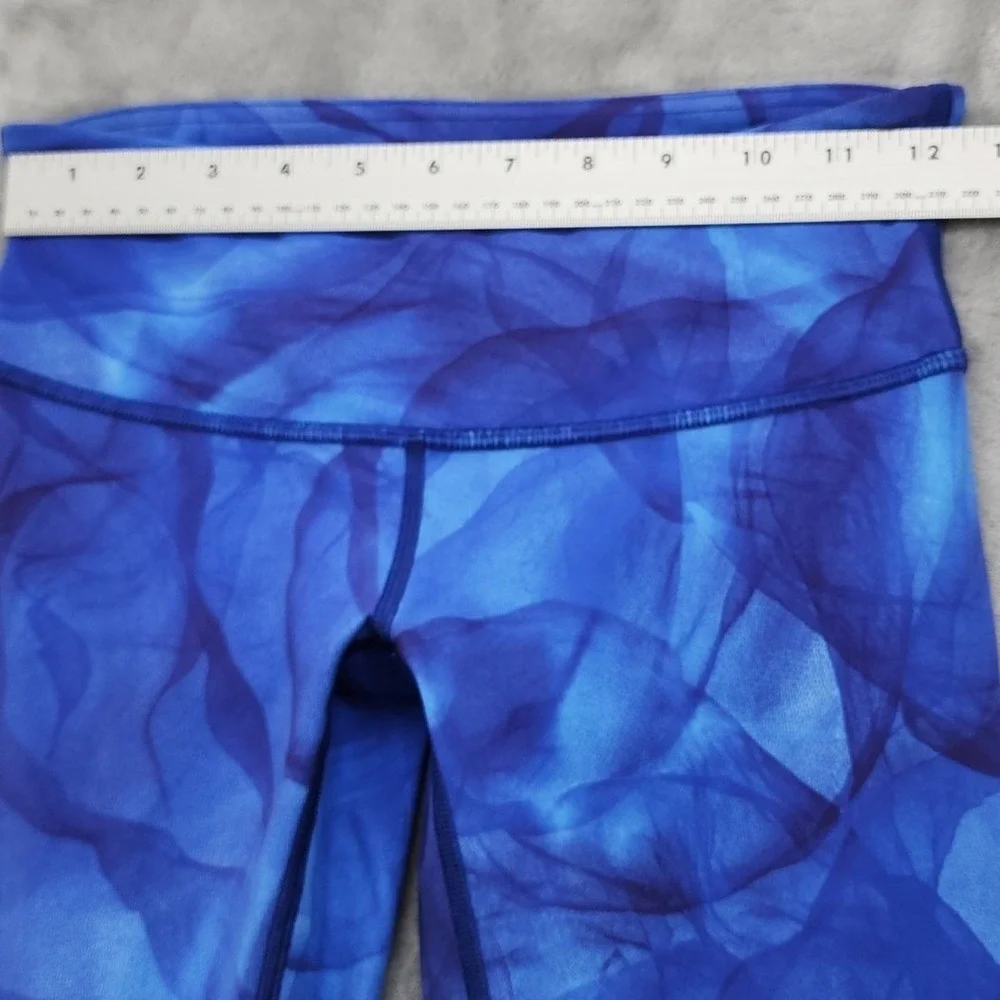 Lululemon Wunder Under Pant III Midnight Tulle Multi Womens 4 Blue Ankle Workout